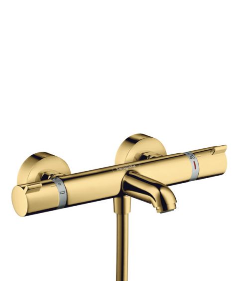 13114990 Hansgrohe Ecostat Thermostatic Bath Shower Mixers Comfort for exposed Polished Gold Optic